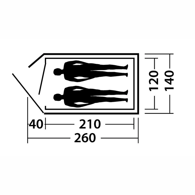 Zelt Easy Camp Meteor 200 Grün – Bild 6